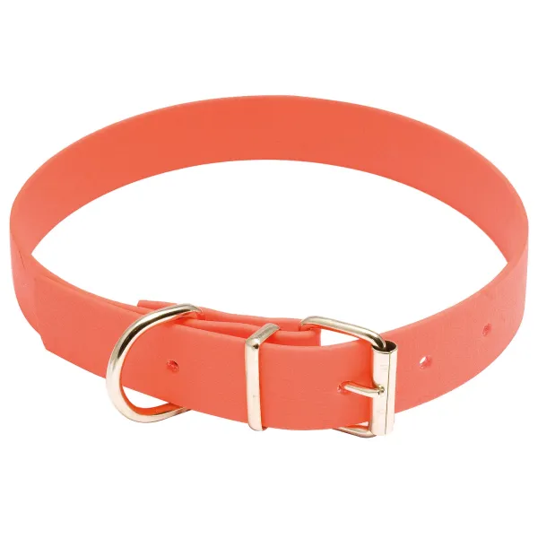 Collier pour chien polyuretane orange fluo - Country Collier Biothane - Longueur 40 cm