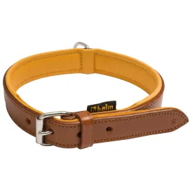 Colliers pour chien cuir marron, doublé cuir - Country Sellerie Collier cuir 40 cm