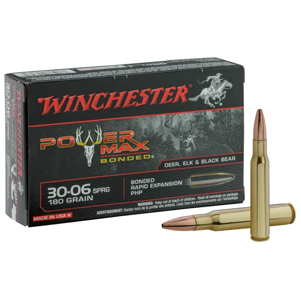 Munitions a percussion centrale Winchester Cal. 30.06 Springfield Balle Power Point GRAIN 180