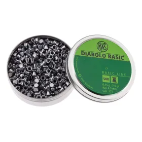 Boîte de 500 plombs diabolos basic plats cal. 4,5 mm
