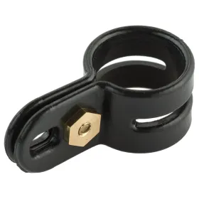 Bagues d'attache en plastique oie Attache oie à vis noire - Diamètre 18 mm