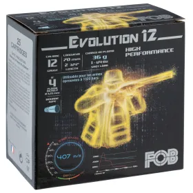 Cartouches Fob Evolution 12 - Cal. 12/70 FOB PASSION Nickel 36, Cal.12-70, culot de 16, 36 gr, N°7