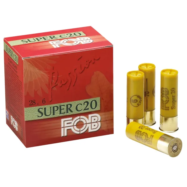 Cartouches Fob Passion Super - Cal. 20/70 FOB PASSION SUPER Cal.20-70, culot de 16, 28 gr, N°4
