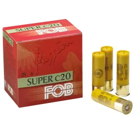 Cartouches Fob Passion Super - Cal. 20/70 FOB PASSION SUPER Cal.20-70, culot de 16, 28 gr, N°5