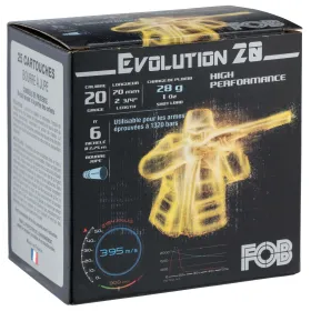 Cartouches Fob Evolution 20 - Cal. 20/70 FOB PASSION Nickel Cal. 20-70, culot de 16, 28 gr, N°4