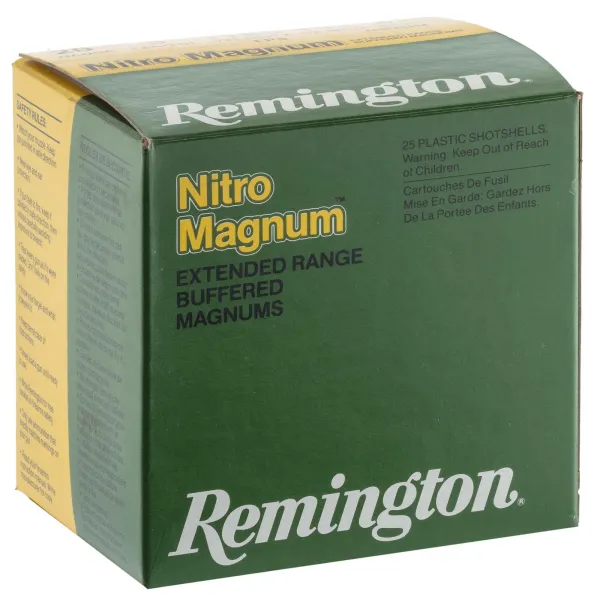 Cartouches Remington Nitro Magnum longue distance - Cal. 20/76 Remington NITRO  cal 20-76, culot de 16, 53 gr, N°4