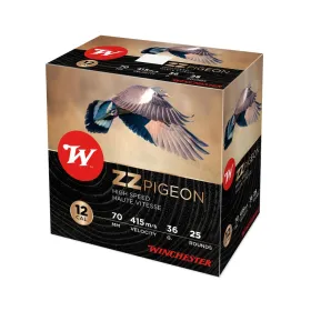 Cartouches Winchester ZZ Pigeon - Cal. 12/70 ZZ PIGEON ELECTROCIBLE Cal. 12-70, culot de 20, 36 gr,  N°7.5