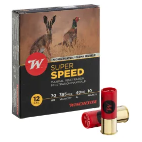 Cartouches Winchester Super Speed G2 nickel - Cal. 12/70 Super Speed G2 Nickelé  Cal. 12-70, culot de 23, 40 gr,  N°6