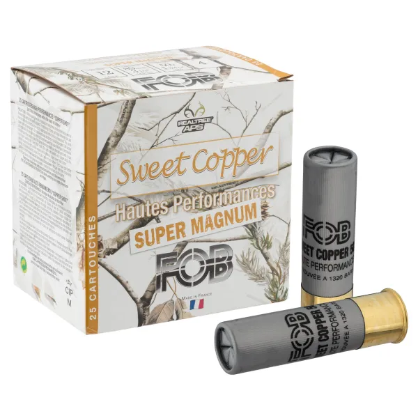 Cartouches Fob sweet copper Magnum 50 - Cal.12/89 FOB SWEET COPPER cal 12-89 N° Plomb 2