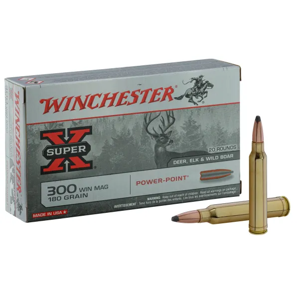 Munitions Winchester cal . 300 Win Mag - grande chasse Balle Power Point