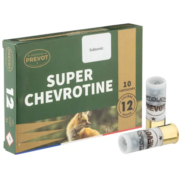 Cartouches Prevot chevrotines subsonique - Cal. 12/67