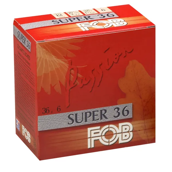 Cartouches Fob Passion Super 36 -  Cal. 12/70 FOB PASSION SUPER 36 Cal. 12-70, culot de 16, 36 gr, N°7