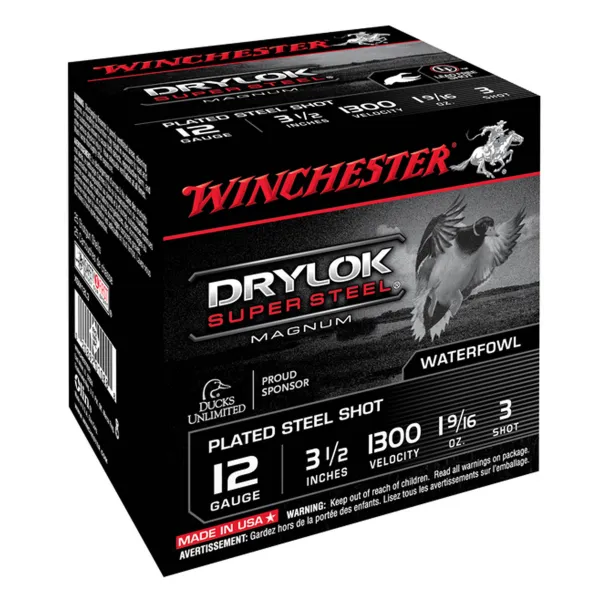 Cartouches Winchester Drylock Acier nickelé - Cal. 12/76 12/70 cal. 12/70 Acier Nickelé N°4