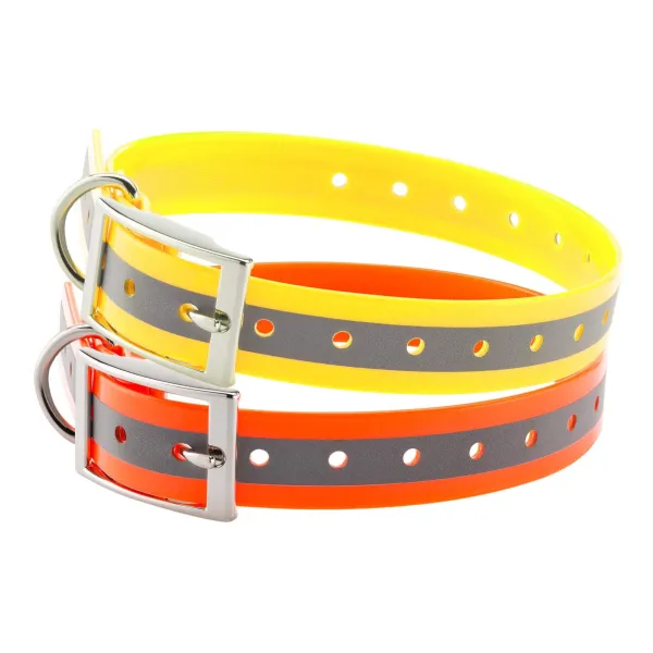 Collier pour chien - Country Collier Orange fluo  - Tour de cour 41,5/58,5 cm