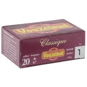 Cartouches Vouzelaud - Classique grand culot - Cal. 20/67 VOUZELAUD - Classique Grand CULOT N°7
