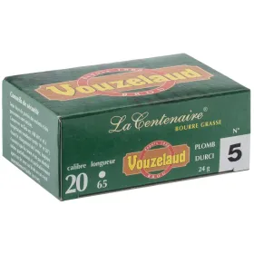 Cartouches Vouzelaud - La Centenaire tube plastique - Cal. 20/65 VOUZELAUD - CENTENAIRE TUBE Plastique - P.5