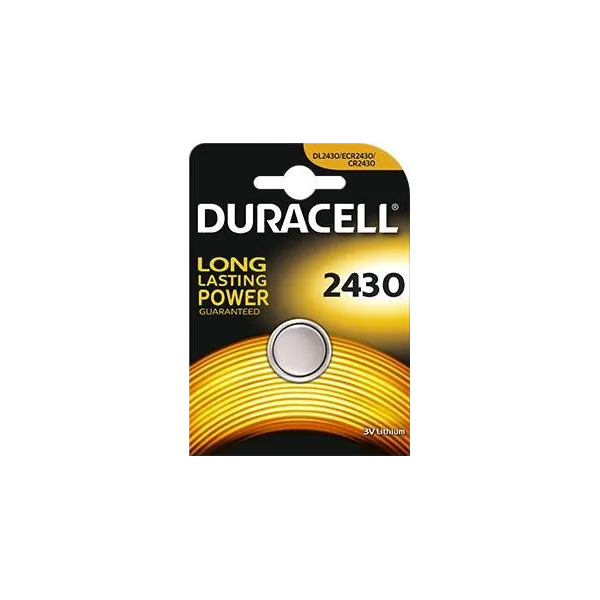 Pile CR2430 3 volts - Duracell CR2430