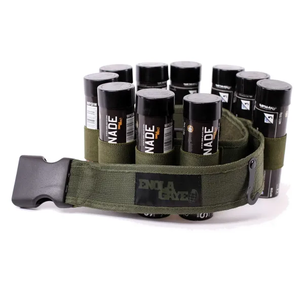 Ceinture pour 10 fumigènes  Enola gaye CEINTURE NOIRE pour 10 FUMIGÈNES - ENOLA GAYE