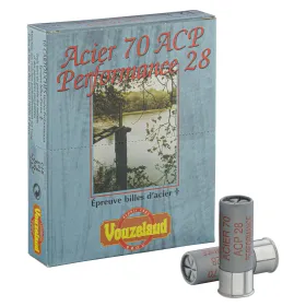 Cartouches Vouzelaud Acier 70 ACP Hautes performances - Cal. 12/70 VOUZELAUD - Acier ACP Greenwad - 12/70 - n°3
