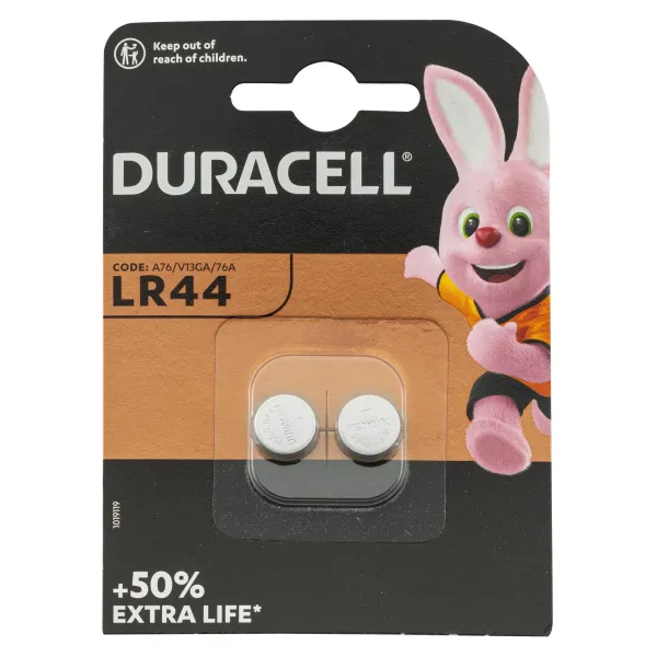 Piles LR44 1,5 volt - Duracell LR44