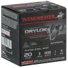Cartouches Winchester Drylock Acier nickelé - Cal. 20/76