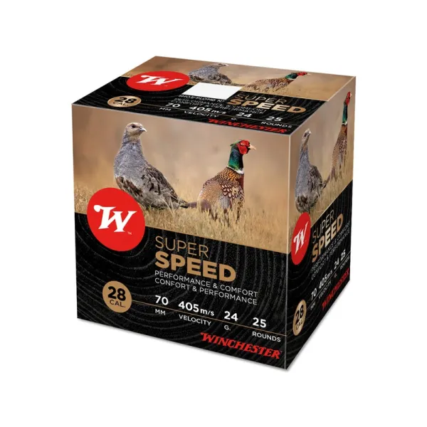 Cartouches Winchester Super Speed - calibres 28/70 SPEED, culot de 15, N°6