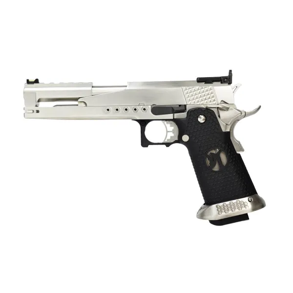 Réplique airsoft HX2201 IPSC split silver gaz GBB Réplique HX2201