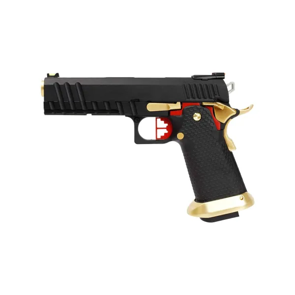 Réplique HX2002 FULL BLACK & GOLD gaz GBB Pistolet