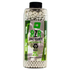 Billes Airsoft 6mm RZR 0.25g BIO bouteille 3500 bbs 0,25g