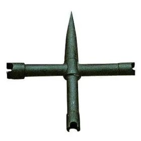 Clef démonte cheminée Pedersoli cruciforme universelle