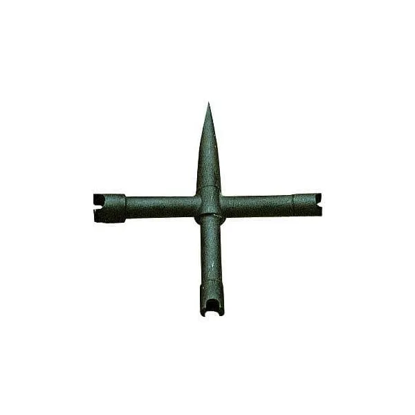 Clef démonte cheminée Pedersoli cruciforme universelle
