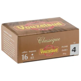 Cartouches Vouzelaud - Classique petit culot - Cal. 16/65 VOUZELAUD - Classique Petit CULOT - P.6