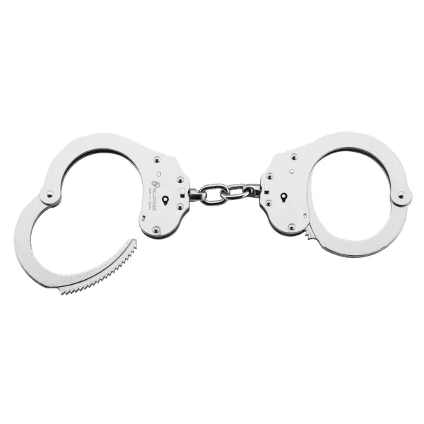 Menottes double verrou à chaîne Menottes chromées police