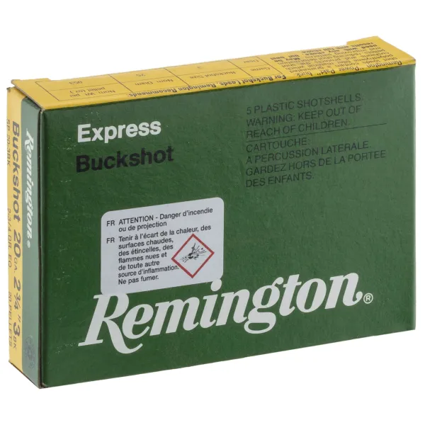 Cartouches Remington chevrotines - Cal. 20/70 Remington Chevrotines  cal 20-70, 20 gr