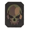 Patch PVC Tête de mort Camo 6 x 4.5cm