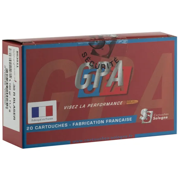 Cartouches à percussion centrale Sologne GPA 30R Blaser SOLOGNE GPA 30 R BLASER GPA