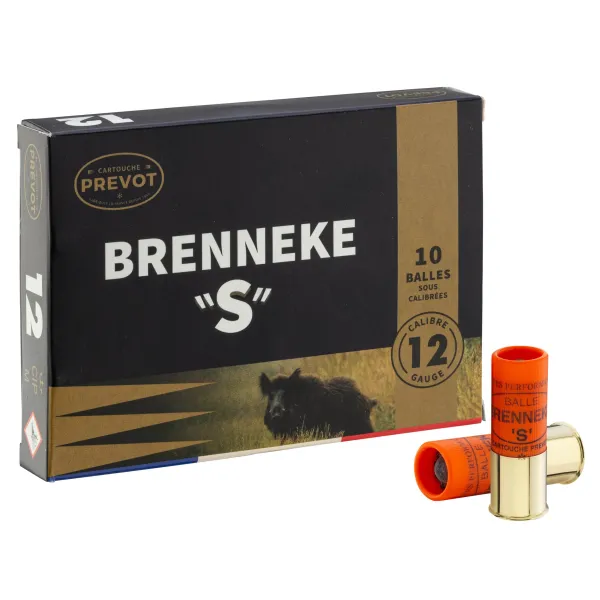 Cartouche Prevot à balle Brenneke-S - Cal. 12/70 BRENNEKE S Cal.12-70