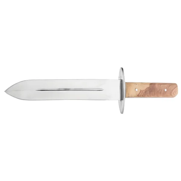 Dague de chasse avec manche en bois clair