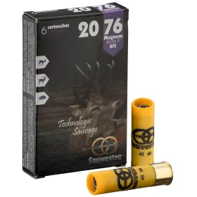 Cartouches Sauvestre grand gibier Magnum - Cal. 20-76 Cal. 20-76, 22.5 gr