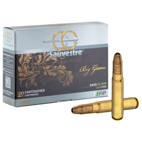 Munition grande chasse Sauvestre 9.3 x 62 - spéciale battue Sauvestre - FIP Battue