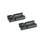 Embases 21 mm courtes avec vis 2 embases base 21