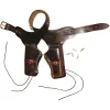 Ceinturon brun pour 1 ou 2 revolvers Western Ceinturon 2 revolvers