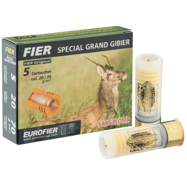 Cartouches Fier à balle Classic  20 g sans plomb - Cal. 20/70