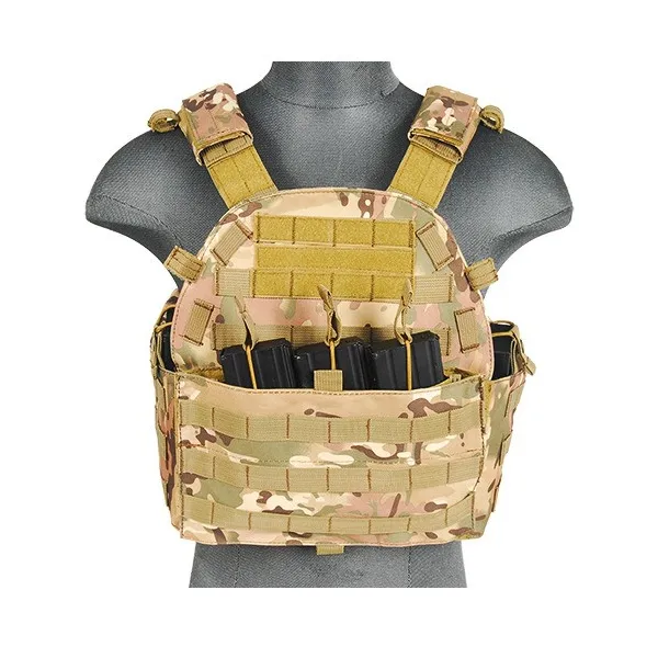 Veste Plate Carrier 1000D noire Vert olive