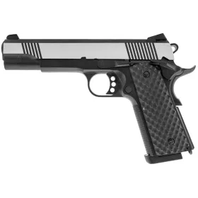 Réplique airsoft GBB 1911 MEU Raven full metal gaz Silver 1,0J Réplique GBB 1911 MEU Raven full metal gaz Silver 1,0J