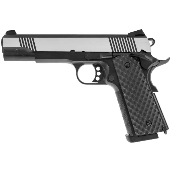 Réplique airsoft GBB 1911 MEU Raven full metal gaz Silver 1,0J Réplique GBB 1911 MEU Raven full metal gaz Silver 1,0J