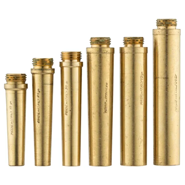 Set de 5 ou 6 becs verseurs Cal. .18 à .100 5 becs : .36/.45/.60/.72/.100 gr