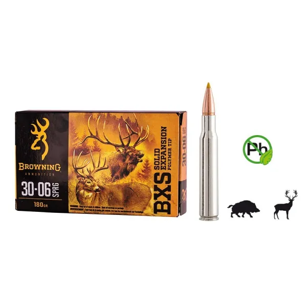 Munition grande chasse Browning cal. 7 mm Rem Munitions Browning cal. 7 RM BXS 139 gr - grande chasse