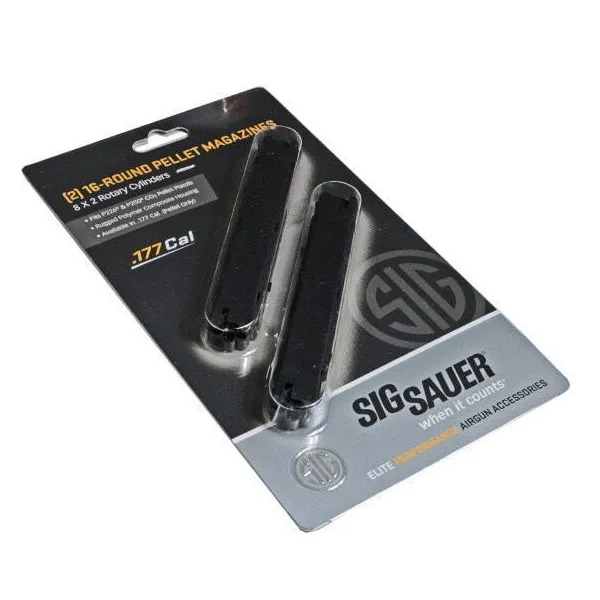 Pack de 2 chargeurs 16 coups pour Sig Sauer P226 CO2 4,5 Lot de 2 chargeurs