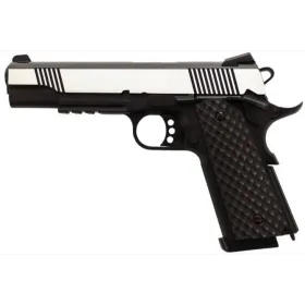 Réplique GBB 1911 MEU Rail Raven full metal gaz noir silver 1,0J